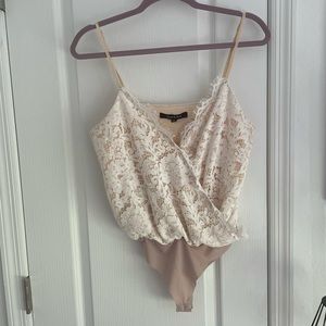 Vici Cream Lace Bodysuit
